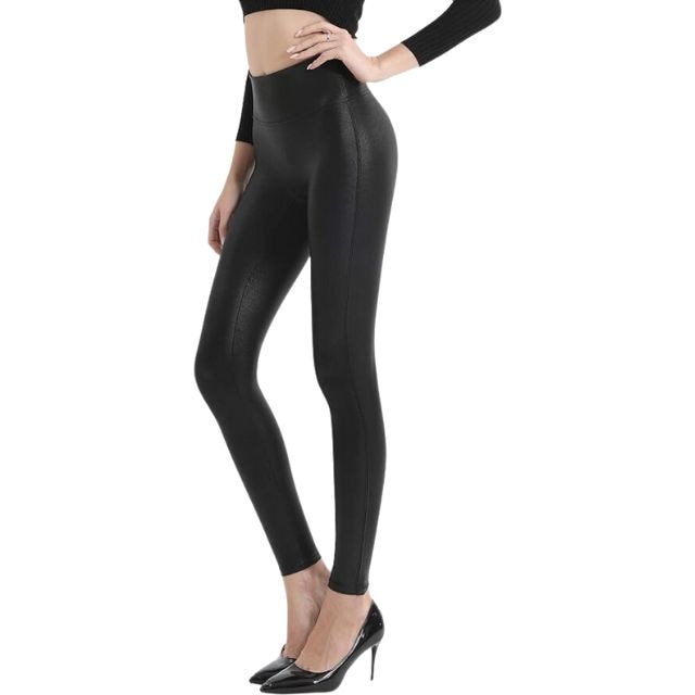 SweatyRocks Women's Faux Leather Inserted Leggings Outfit Yoga Tights :  : Clothing, Shoes & Accessories