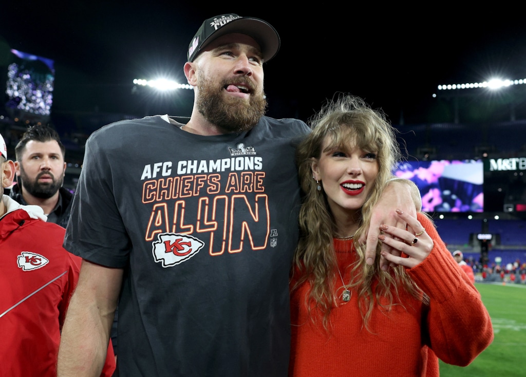 Travis Kelce, Taylor Swift, AFC Championship Game