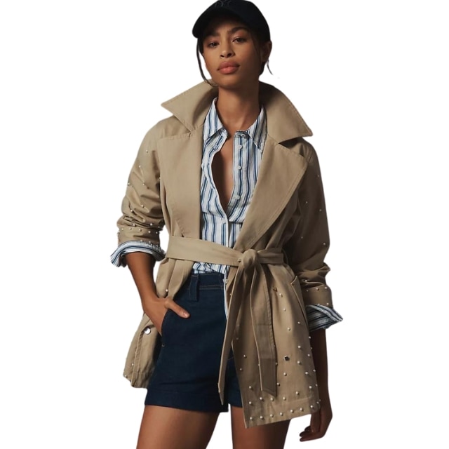 Best short trench coat store