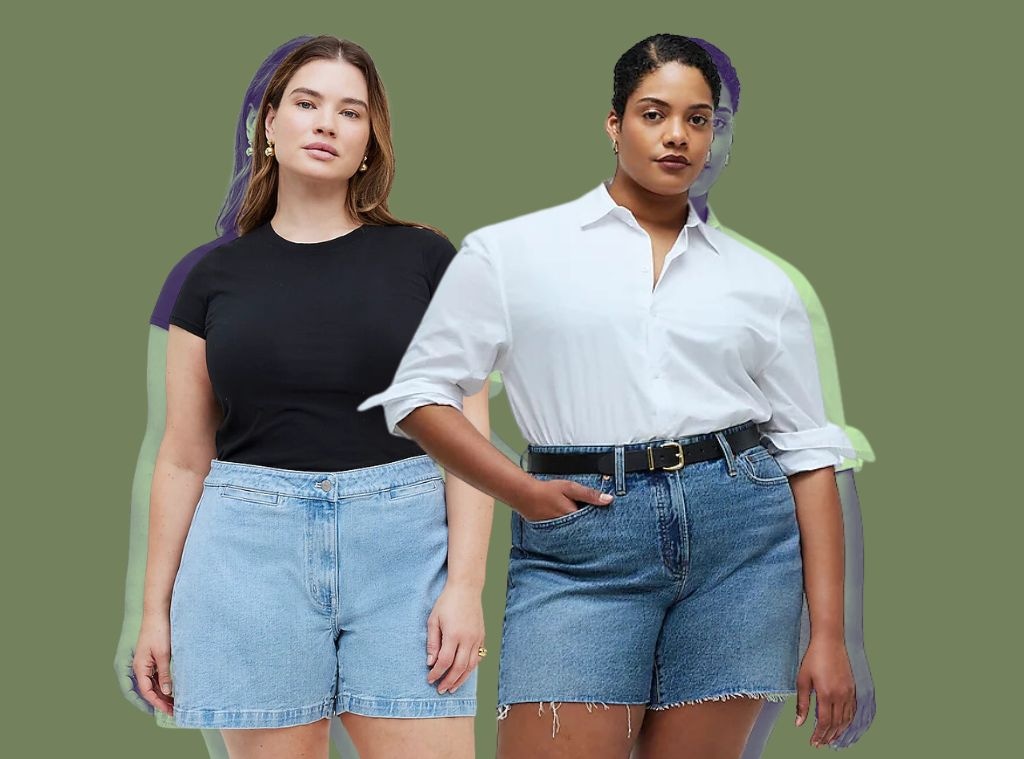 Shop - Best Jean shorts for curvy girls - Hero Image