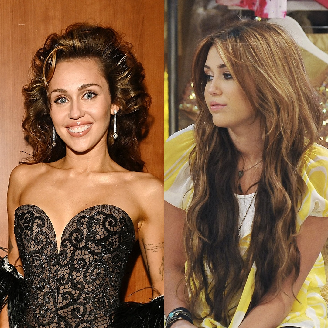 Miley Cyrus Channels Miley Stewart In Brunette…