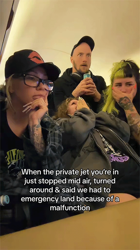 Bunnie XO, Jelly Roll, Private Plane, TikTok, GIF