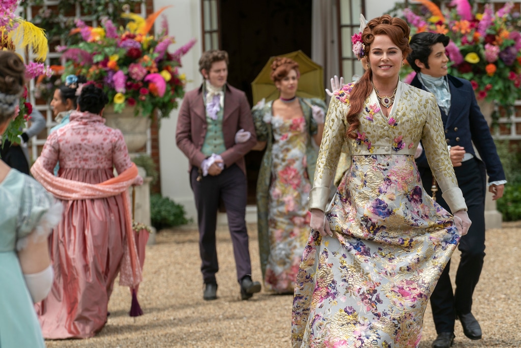 Bridgerton Season 3 still, book to screen, Featheringtons