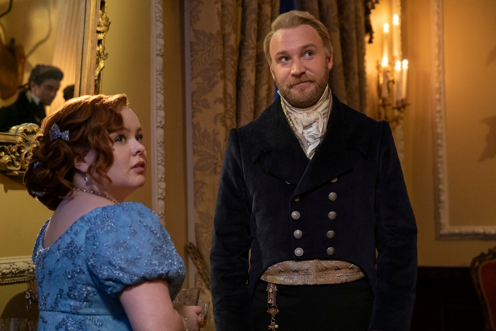 Bridgerton Season 3 still, book to screen, Colin Bridgerton, Lord Debling, Sam Phillips