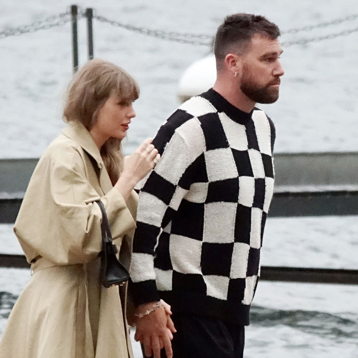 Taylor Swift, Travis Kelce, Lake Como boat, PREMIUM EXCLUSIVE