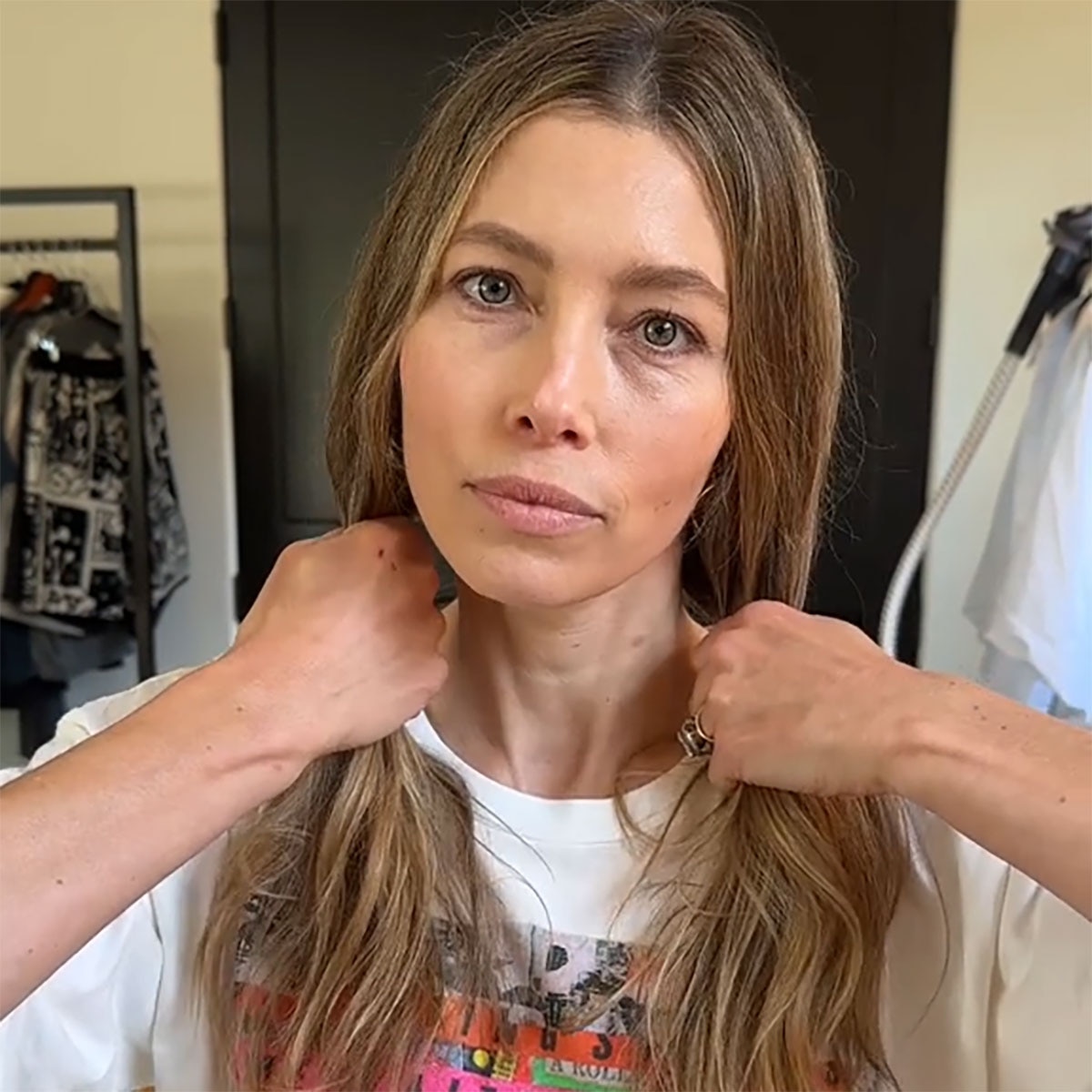 Jessica Biel, Haircut, Bob, TikTok, 2024