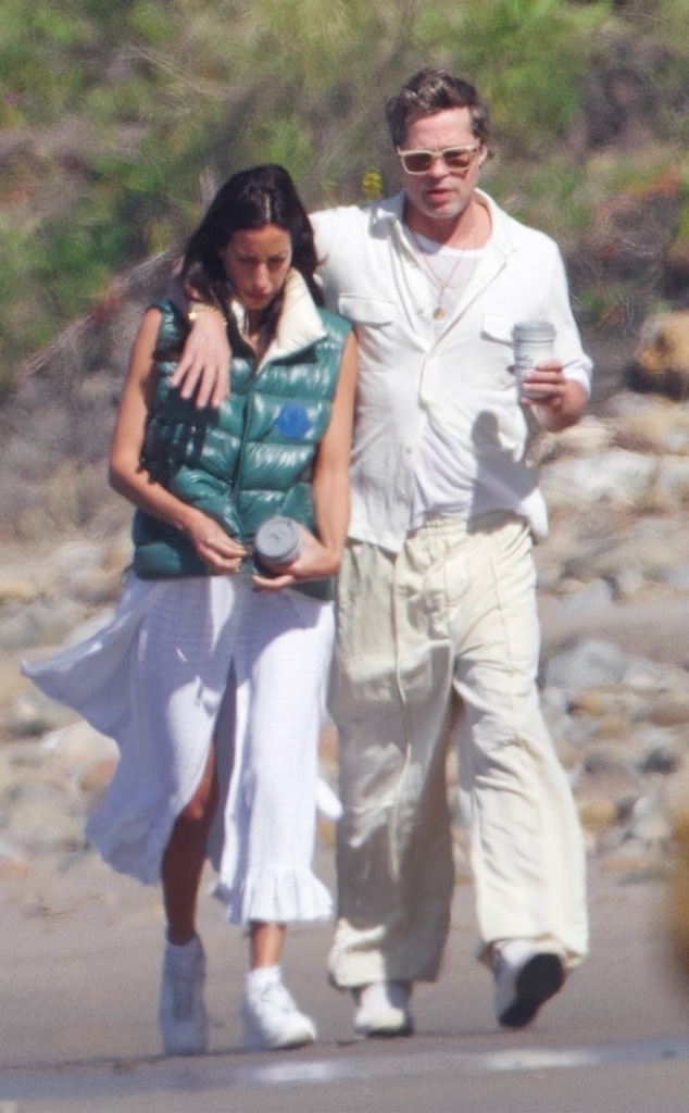 Brad Pitt and Girlfriend Ines De Ramon Make Waves on Rare Beach Date