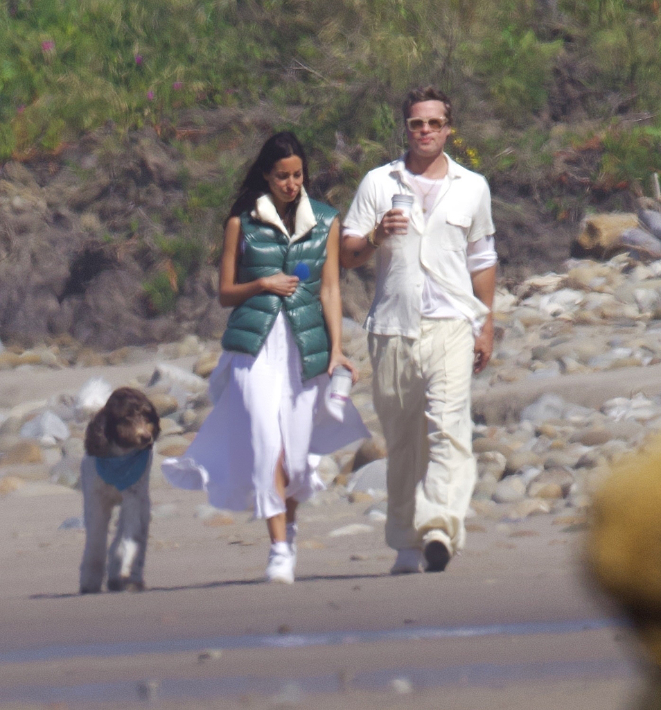 Brad Pitt, Ines De Ramon, Santa Barbara, PREMIUM EXCLUSIVE