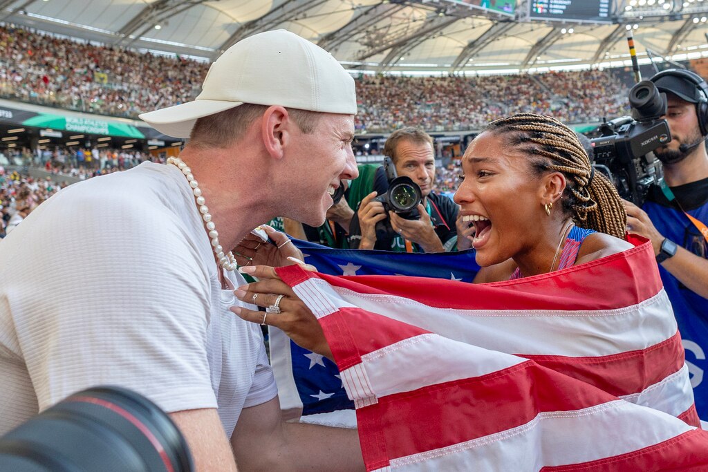 Tara Davis-Woodhall & Hunter Woodhall Reveal Their 2024 Olympics Goals