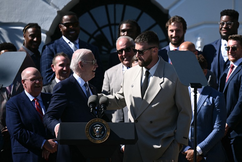 Travis Kelce, Joe Biden White House