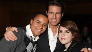 Connor Cruise, Tom Cruise and Isabella Cruise, 2008