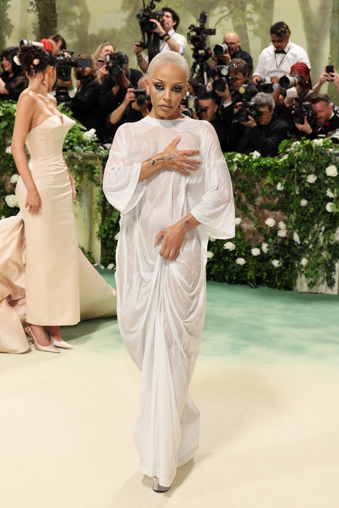 Doja Cat Stuns in See-Through Wet T-Shirt Dress at 2024 Met Gala Doja Cat Stuns in See-Through Wet T-Shirt Dress at 2024 Met Gala