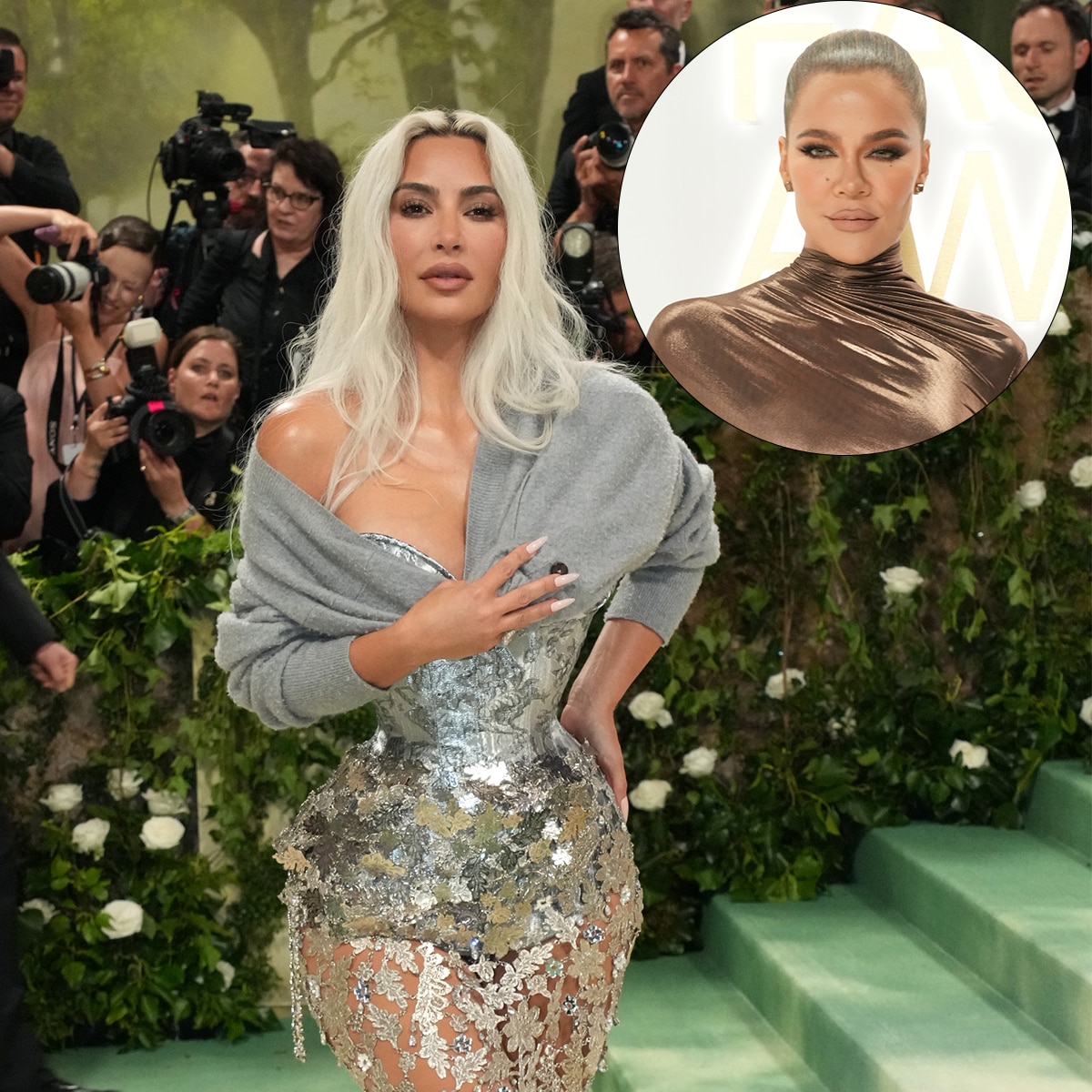 Khloe Kardashian Reacts to Kim Kardashian’s Tight Corset Met Gala Look