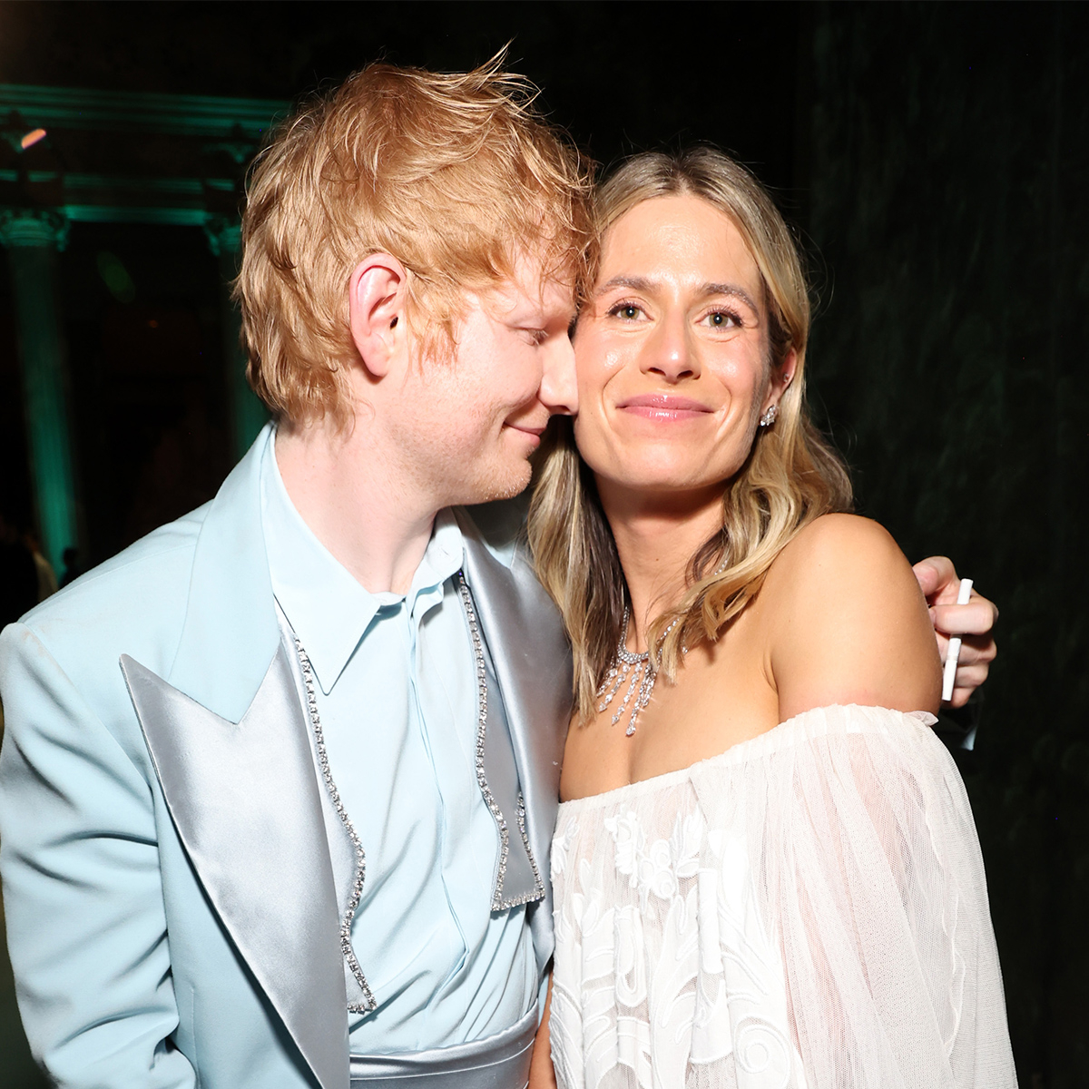See Ed Sheeran & Cherry Seaborn's Rare PDA Moment at the Met Gala