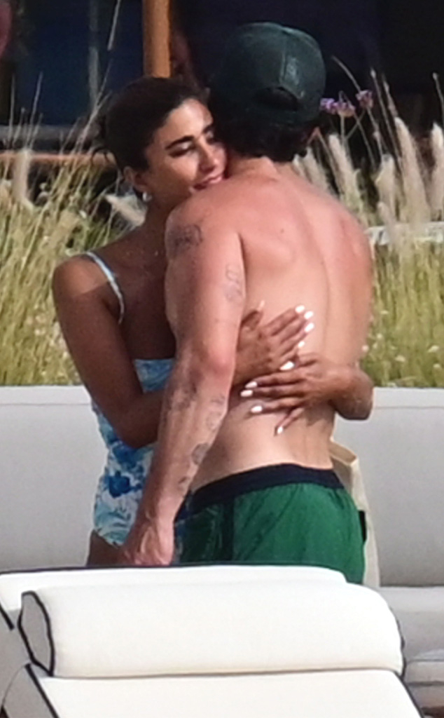 Joe Jonas, Lebanese Actress Laila Abdallah, Beach in Greece