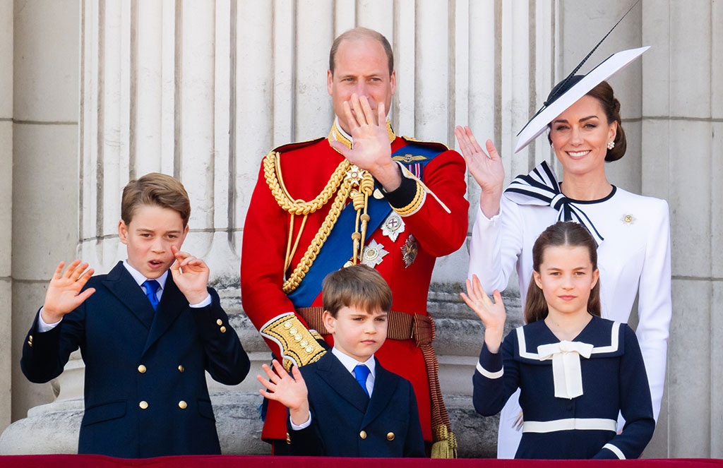 Prince Louis, Prince William, Kate Middleton, Princess Charlotte, Prince George, Trooping the Colour 2024