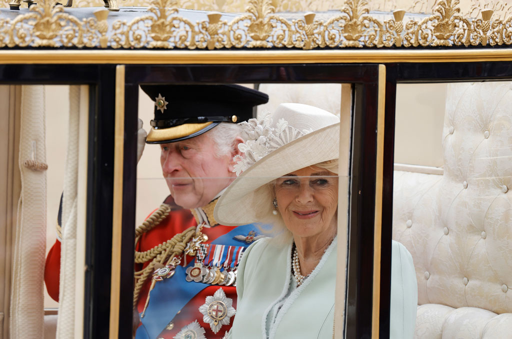 King Charles III, Queen Camilla, Trooping the Colour 2024