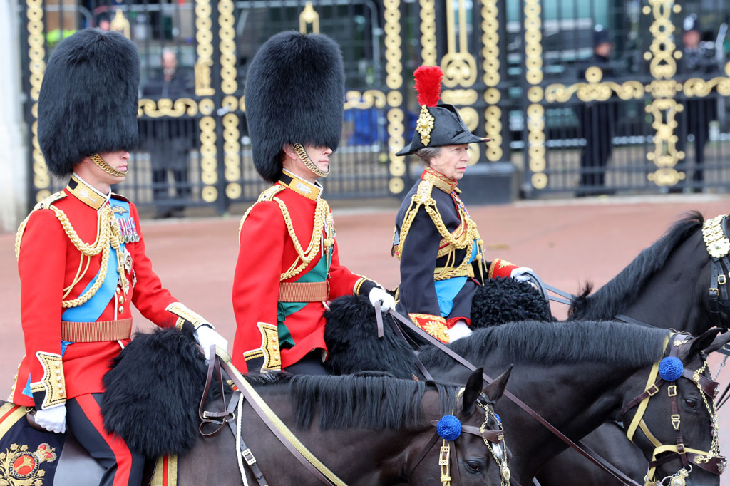 Prince William, Prince Edward, Princess Anne, Trooping the Colour 2024