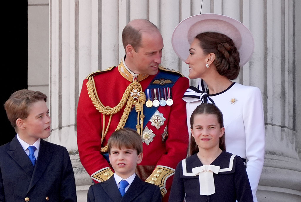 Prince William, Kate Middleton, Princess Charlotte, Prince George, Prince Louis, Trooping the Colour 2024