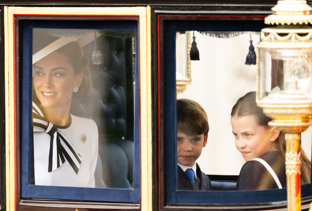 Kate Middleton, Prince Louis, Princess Charlotte, Trooping the Colour 2024