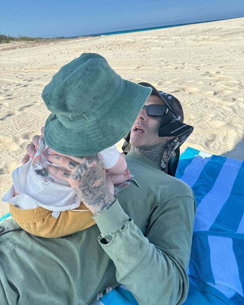 Travis Barker, Rocky Thirteen Barker, Father's Day 2024, Instagram