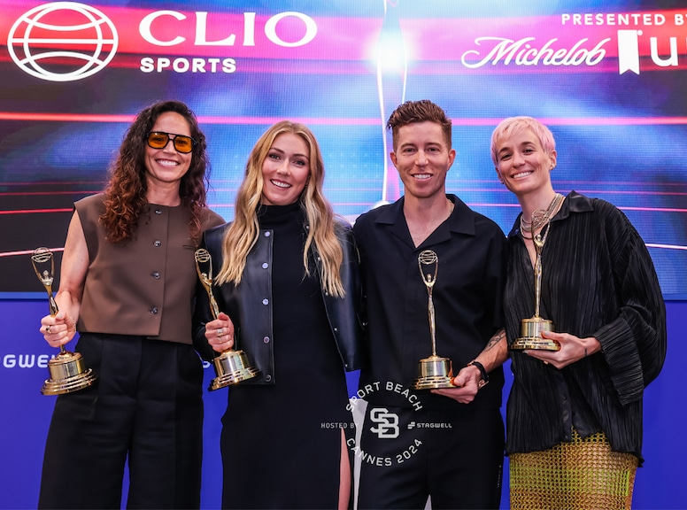 Sue Bird, Mikaela Shiffrin, Shaun White, Megan Rapinoe, 2024 Clio Sports Awards Dinner