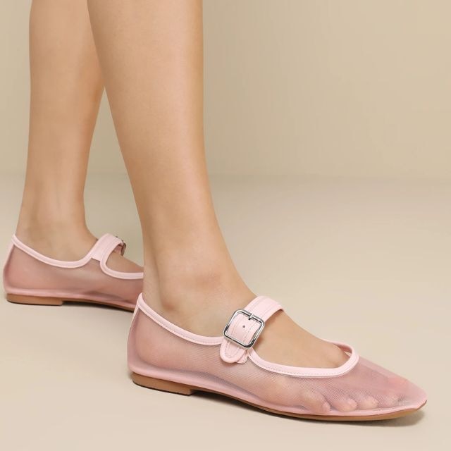 バレエシューズ MESH BALLET FLATS Mesh flat ballet shoes / メッシュフラットバレエシューズ