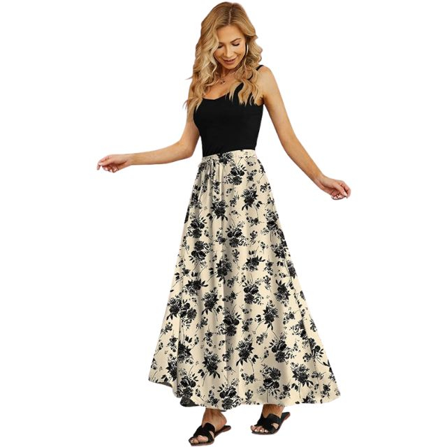 flowy summer midi dress Summer Away SOLEIL MIDI DRESS IN FLORAL TRAIL main image 0