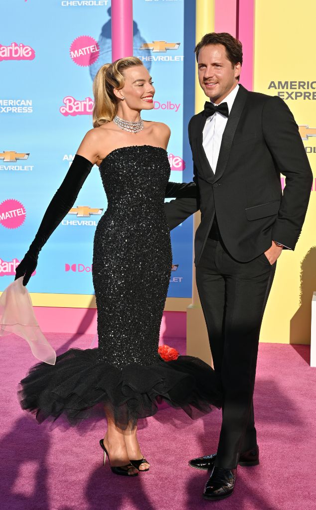Margot Robbie and Tom Ackerley at the Barbie Premiere