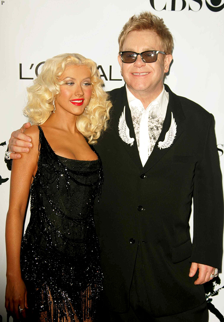 Elton John, Christina Aguilera, 2006, through the years