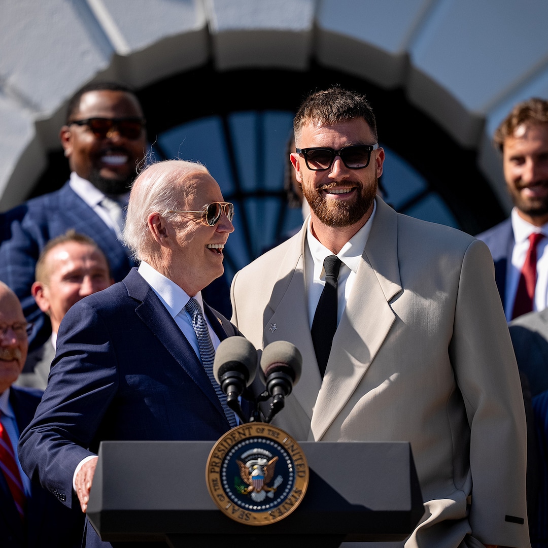 Travis Kelce Reveals He Was Warned About Getting Tased During White House Visit – E! Online Travis Kelce Reveals He Was Warned About Getting Tased During White House Visit – E! Online