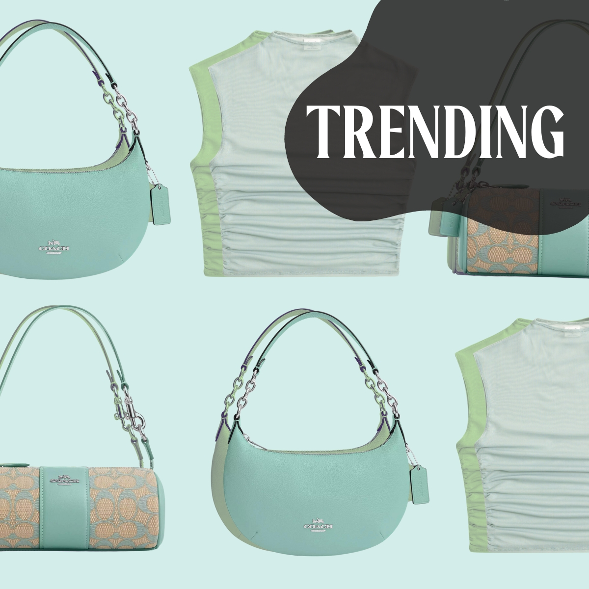 Latina - White/Mint Green