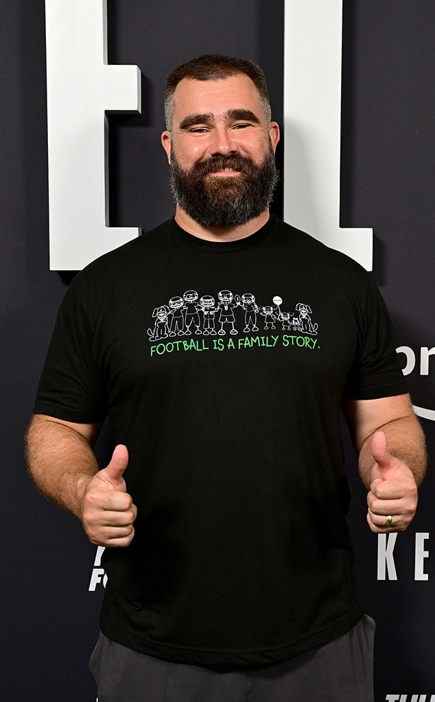 Jason Kelce äußert sich zu einer Person, die Travis Kelce als homophobe Beleidigung bezeichnet