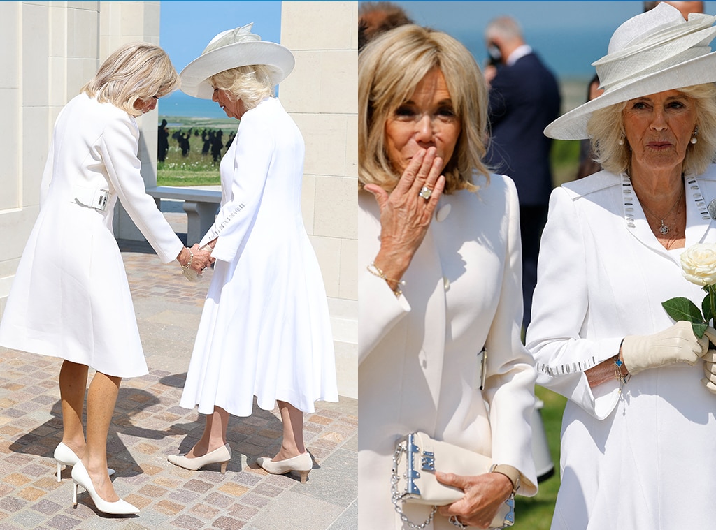 Brigitte Macron rompe el protocolo real durante la reunión con la reina Camilla