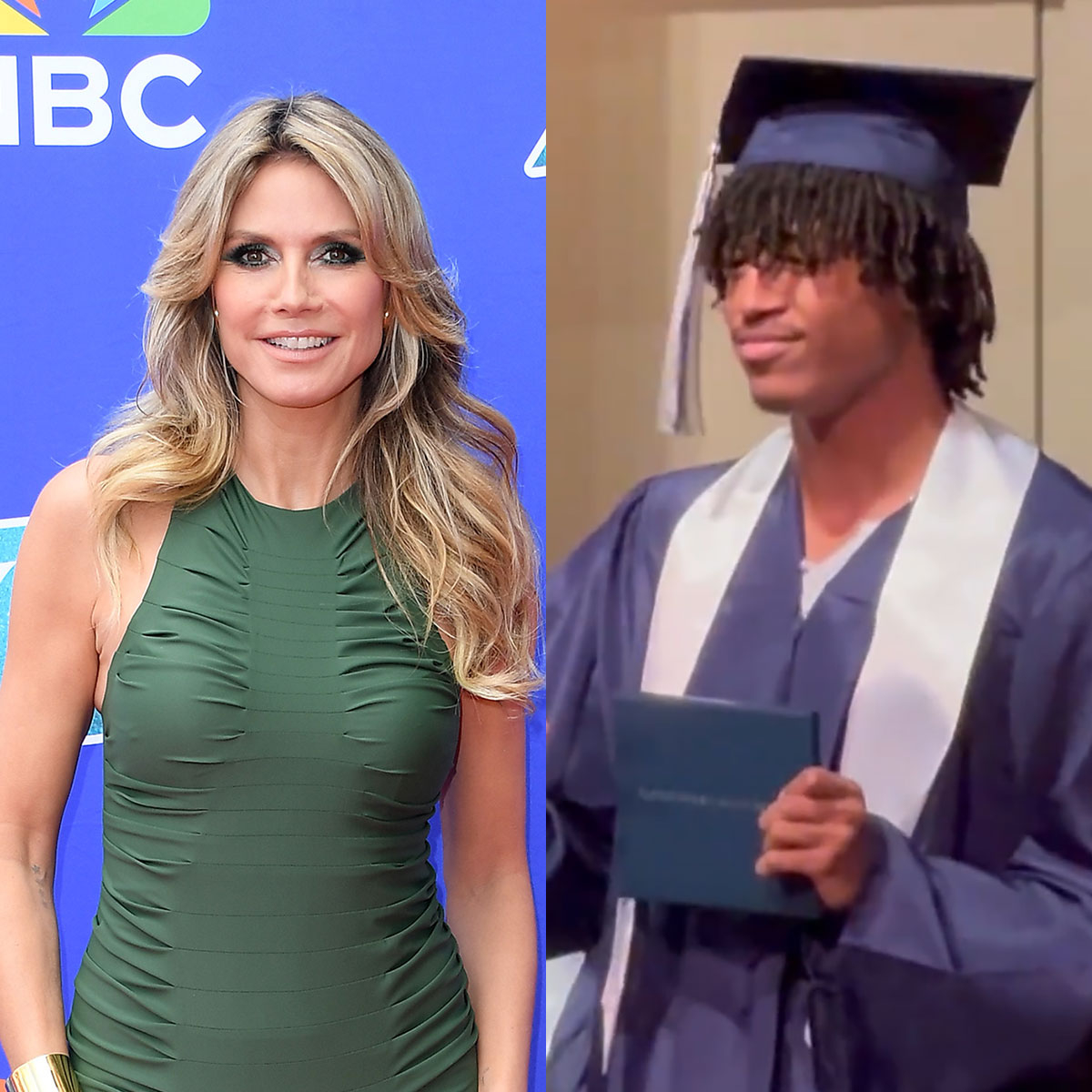 Image for article Heidi Klum Celebrates With Her and Seals Son Henry at His Graduation  E! NEWS