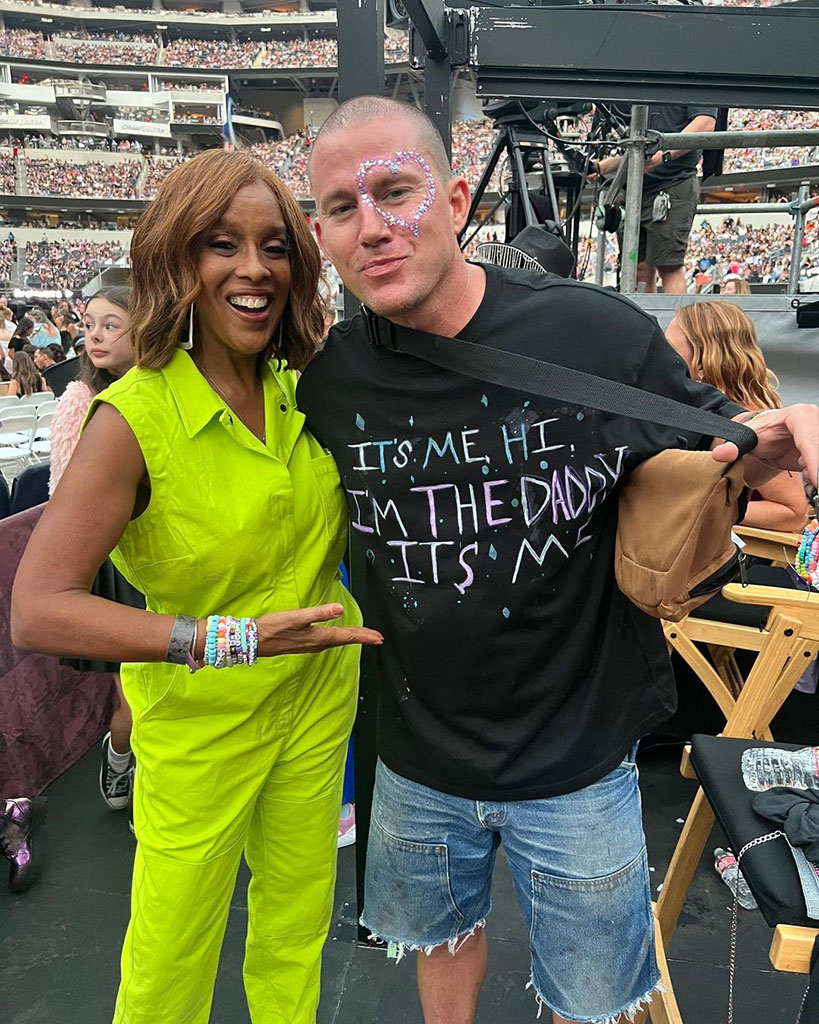 Gayle King, Channing Tatum, Taylor Swift, Eras Tour, Instagram, 2023