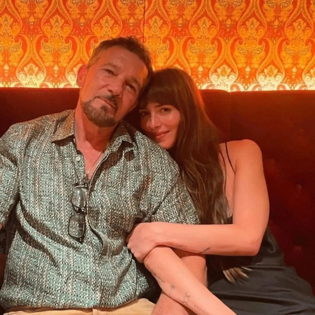 Antonio Banderas and Stepdaughter Dakota Johnson Reunite in Cute Pic