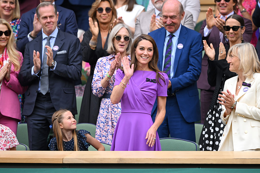 Kate Middleton y la princesa Charlotte en Wimbledon durante una rara salida