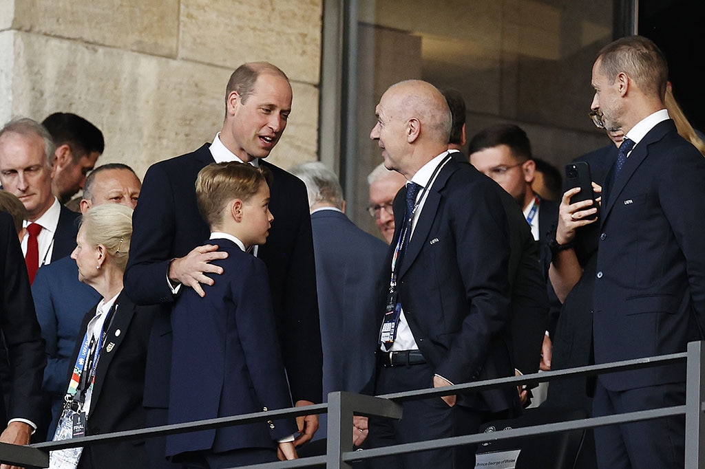 Príncipe William e Príncipe George comemoram o Dia dos Pais e Filhos na final do Euro 2024