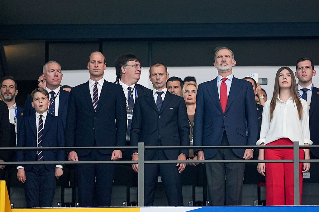 El príncipe William y el príncipe George celebran el día del padre y el hijo en la final de la Eurocopa 2024