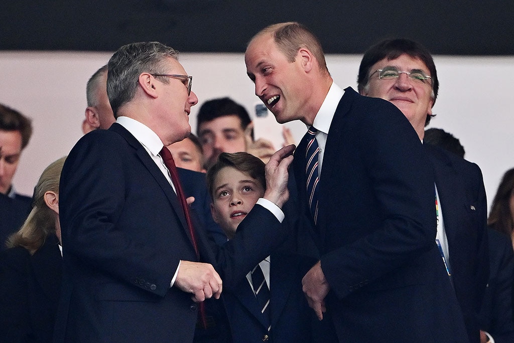 Príncipe William e Príncipe George comemoram o Dia dos Pais e Filhos na final do Euro 2024