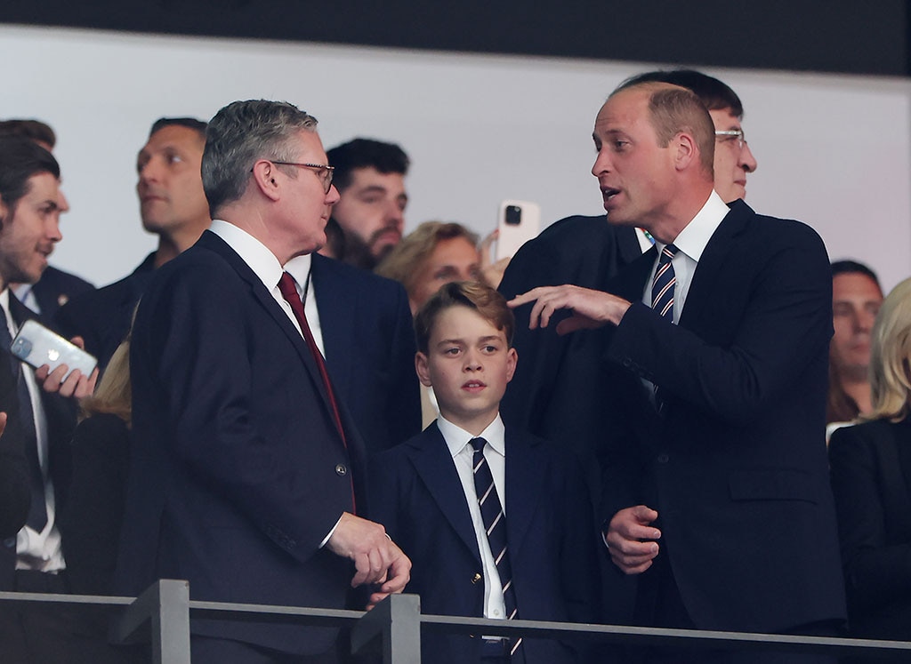 Príncipe William e Príncipe George comemoram o Dia dos Pais e Filhos na final do Euro 2024