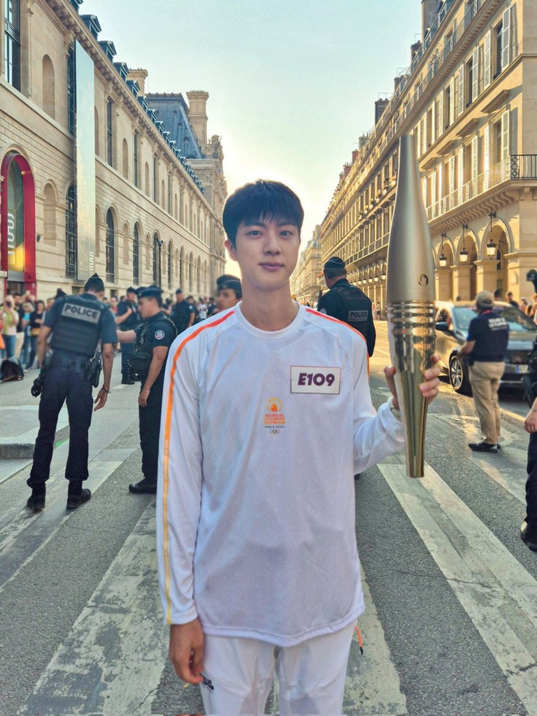 2024 Olympics: BTS’ Jin Had a Dynamite Appearance in the Torch Relay