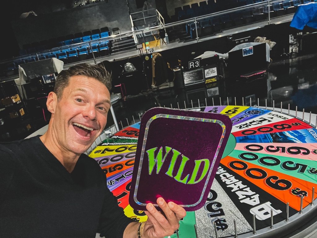 See Wheel of Fortune Host Ryan Seacrest During First Day on Set