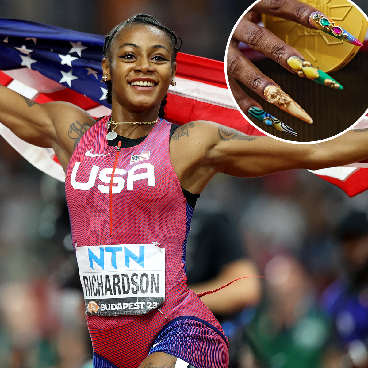 Photos from Sha’Carri Richardson’s Best Nail Art