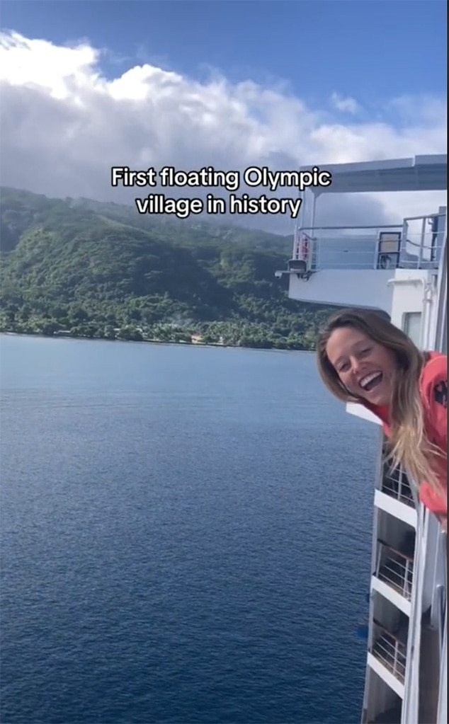 2024 Paris Olympics: Surfers Show Off Floating Village in Tahiti