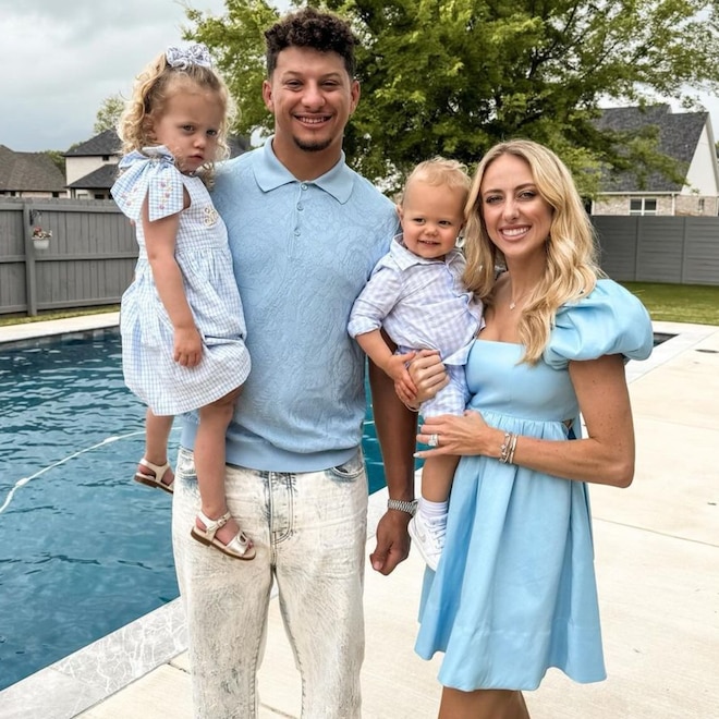 Patrick Mahomes, Brittany Mahomes, Sterling Mahomes, Bronze Mahomes