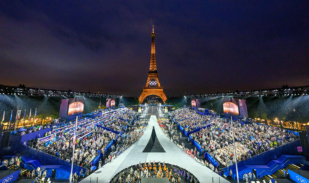 2024 Paris Olympics, opening ceremony, Eiffel Tower