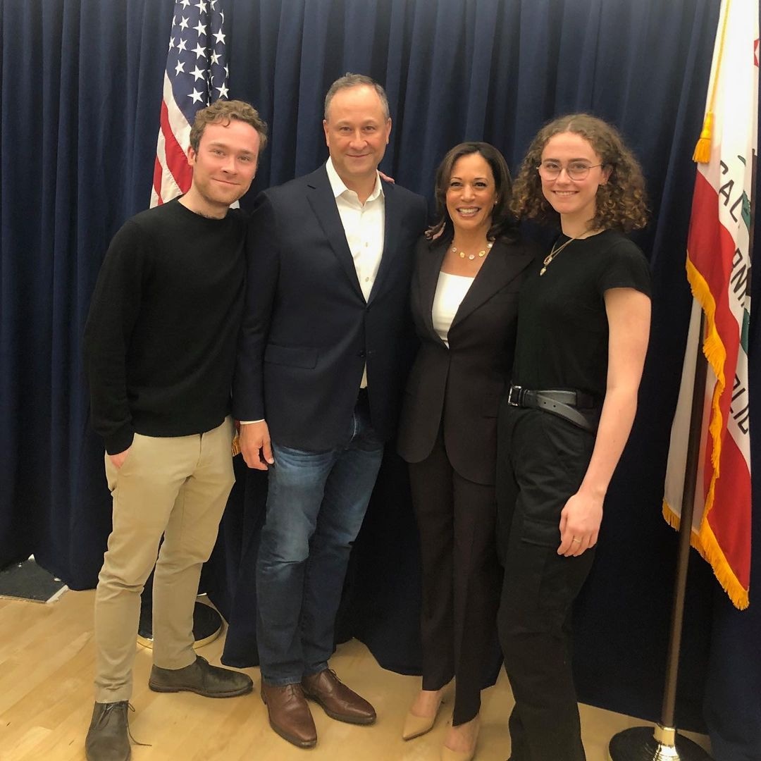 Kamala Harris, Doug Emhoff, Cole Emhoff, Ella Emhoff
