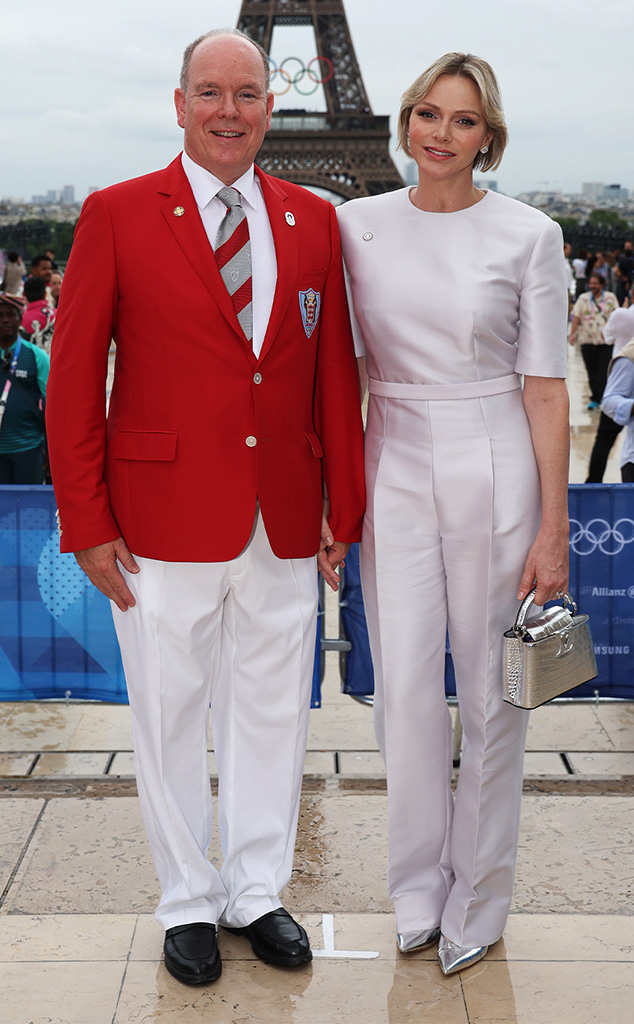 Prince Albert II of Monaco, Princess Charlene of Monaco, 2024 Olympics, Opening Ceremony, Star Sightings